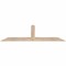 Ekena Millwork Portland Smooth Timber Gable Bracket, Douglas Fir, 60"W x 15"H x 3 1/2"D x 3 1/2"F, 6/12 Pitch GBW060X15X0404POR00SDF - alternate 1